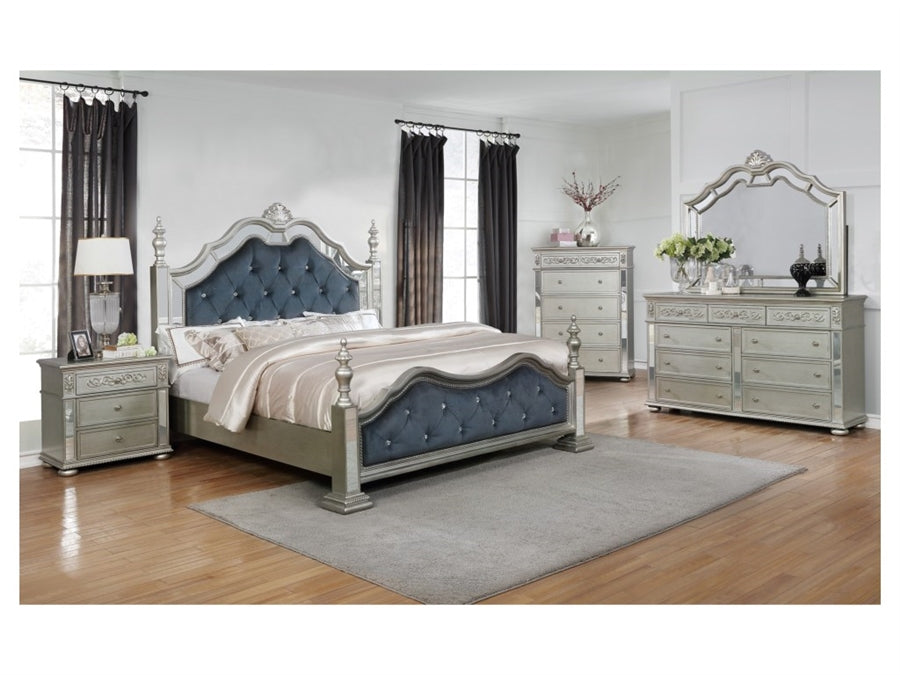 Platinum 7 Piece Bedroom Set – Luxury D Homes Furniture
