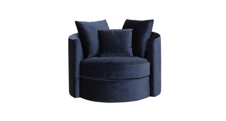 1802 Canadian Made Fabric Swivel Cuddle Chair
