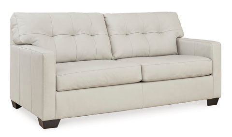 Belziani Genuine Leather Full Sofabed - Coconut