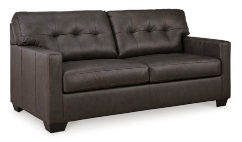Belziani Genuine Leather Full Sofabed - Storm