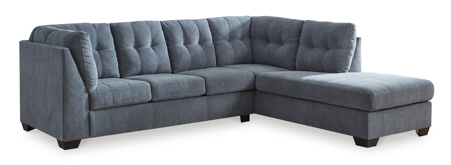 Marleton 2-Piece Sectional with Chaise - Denim