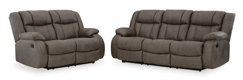 First Base Reclining Sofa, Loveseat and Chair