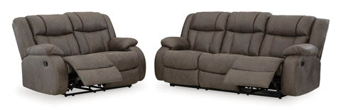 First Base Reclining Sofa, Loveseat and Chair