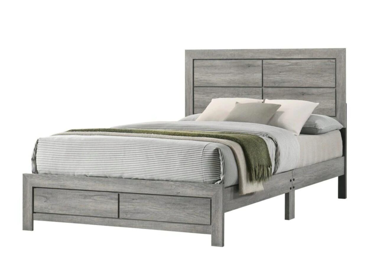 Hopkins 8 Piece Queen Bedroom Set - Light Grey