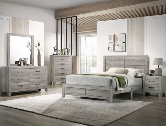 Hopkins 7 Piece Queen Bedroom Set - Light Grey