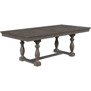 Regent 6 Piece Dining Set in Warm Brown and Beige