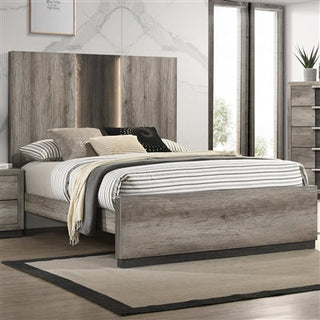 Rangley 8 Piece Bedroom Suite in Gray/Black Finish