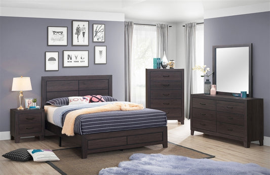 Hopkins 6 Piece Queen Bedroom Set - Dark Grey