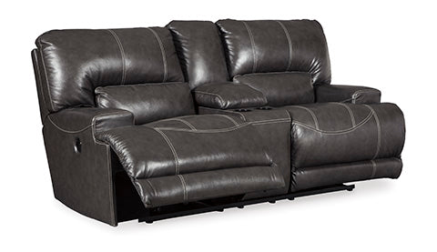 McCaskill Genuine Leather Reclining Sofa, Loveseat and Chair
